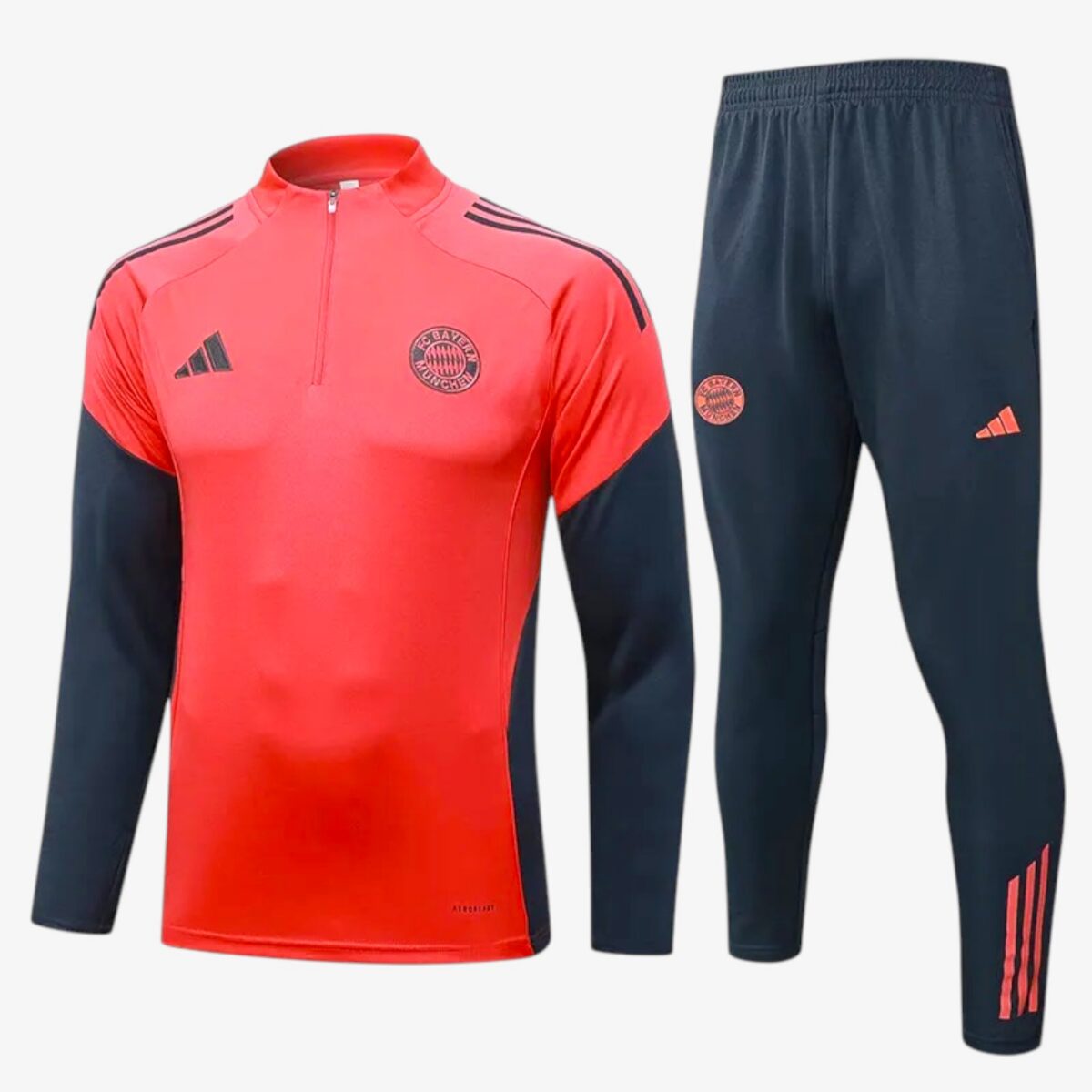 Bayern Munich Orange Half Pull Tracksuit 2025/26