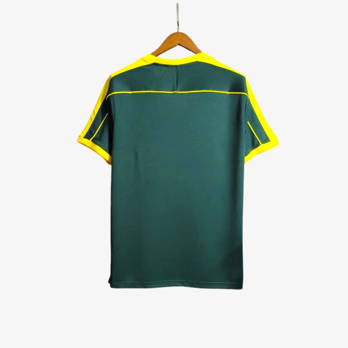 Brazil Retro Green Jersey 1998 - Image 2