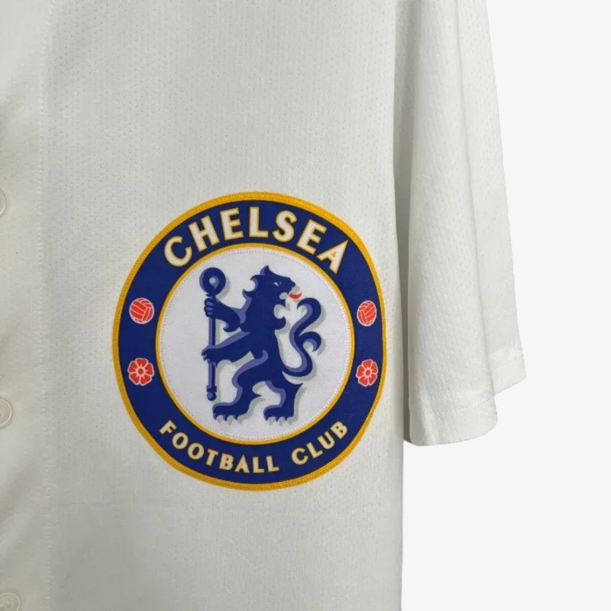 Chelsea White Baseball Jersey 2025/26 - Image 5