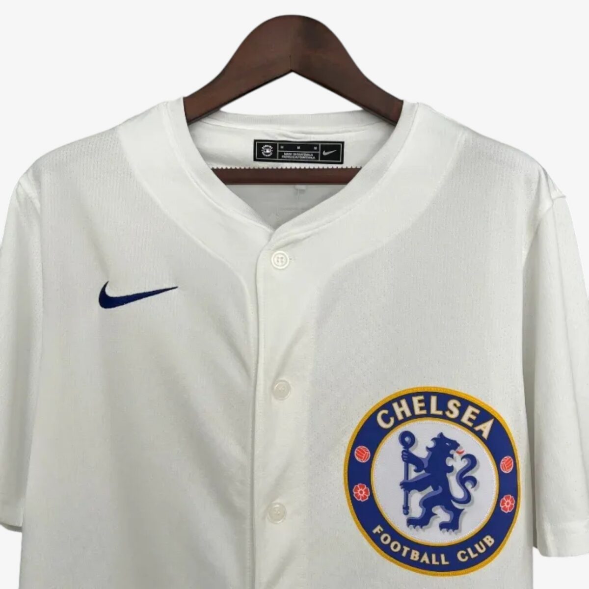 Chelsea White Baseball Jersey 2025/26 - Image 4