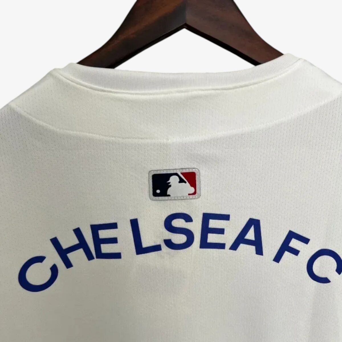 Chelsea White Baseball Jersey 2025/26 - Image 3