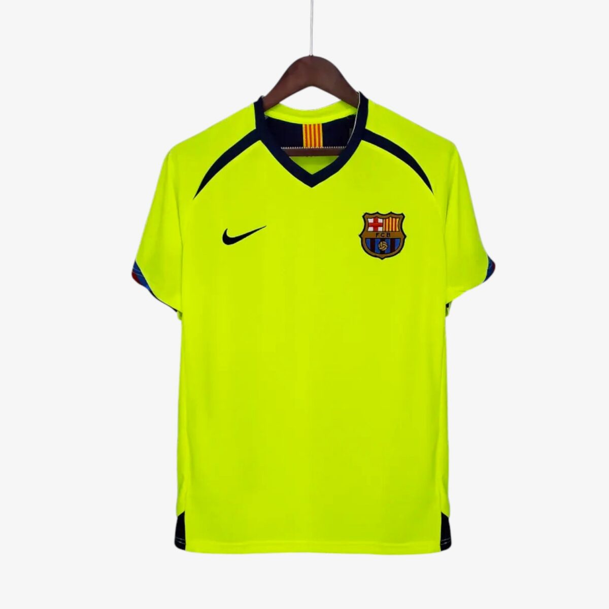 FC Barcelona Yellow Retro Away Jersey 2005/06