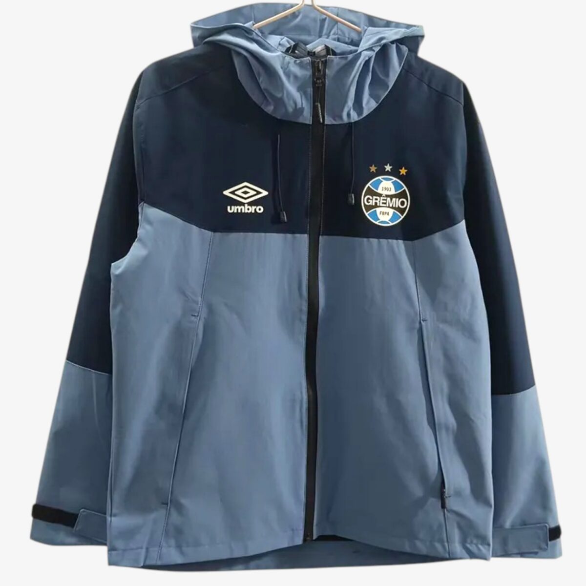 Gremio Grey Blue Hooded Windbreaker 2025/26