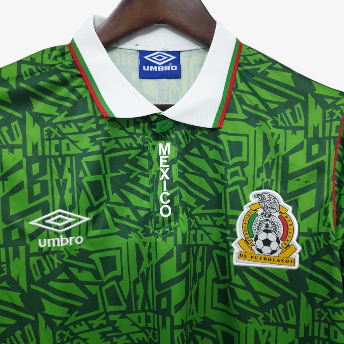 Mexico Home  Retro Jersey 1994 - Image 4