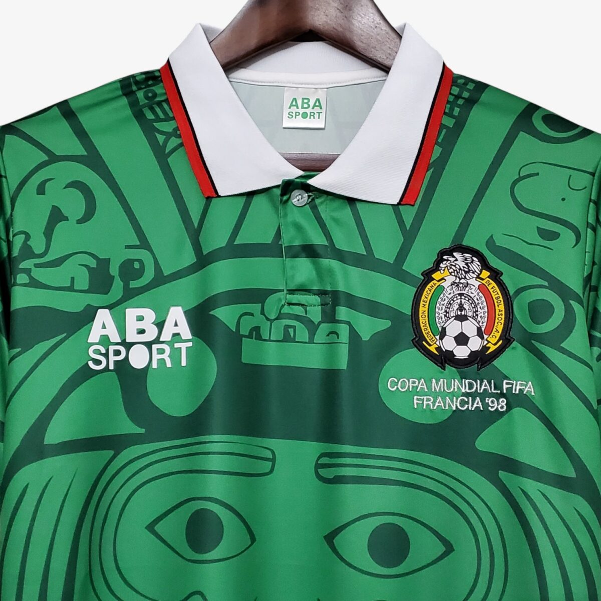 Mexico Home  Retro Jersey 1998 - Image 4