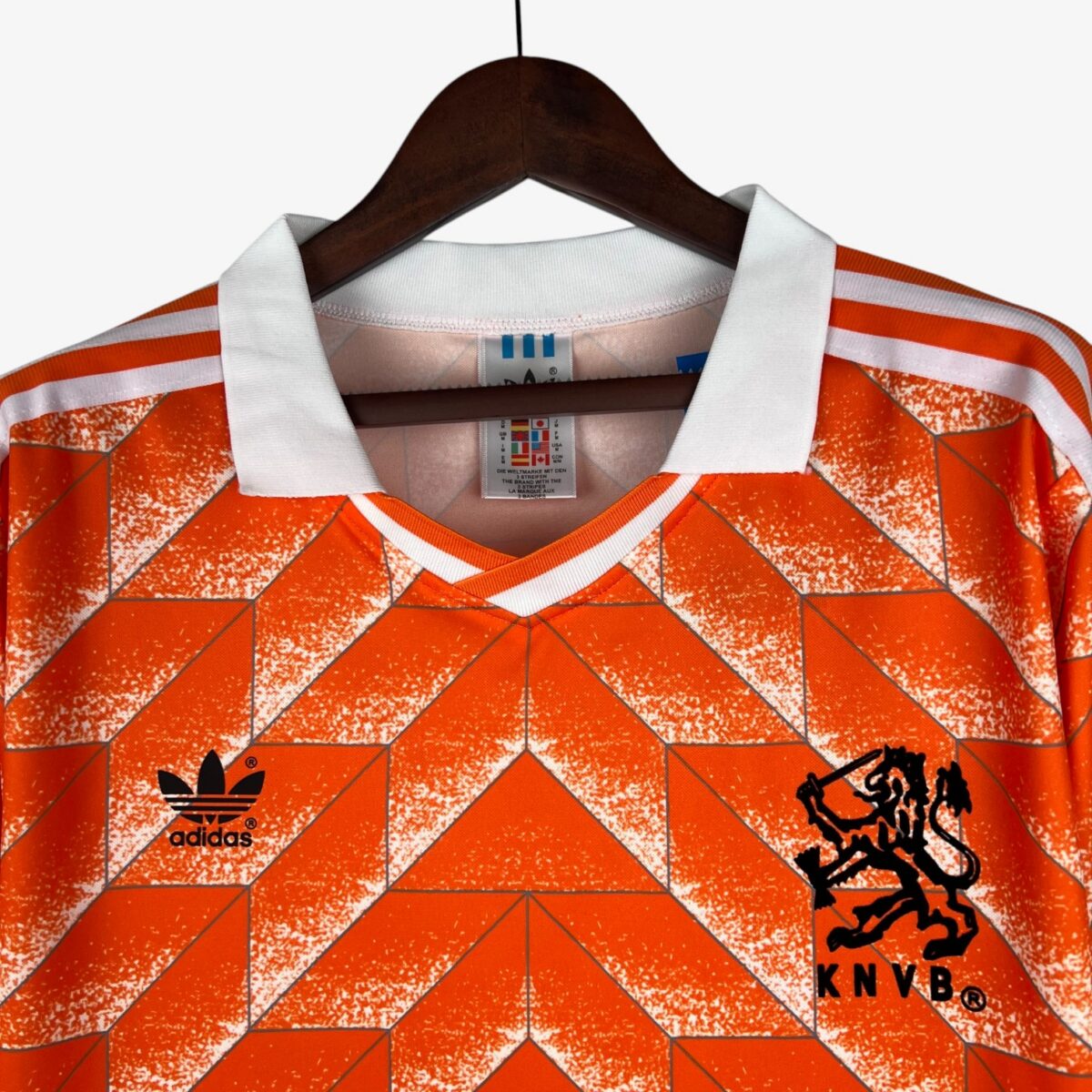 Netherlands Home Retro Long Sleeve Jersey 1988 - Image 2