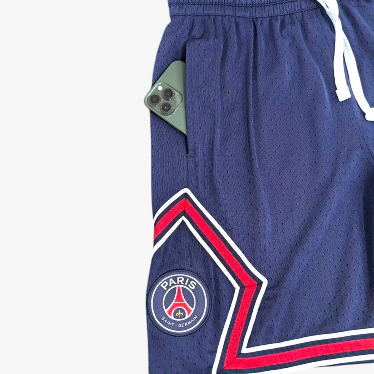 Paris Saint-Germain Flying Man Casual NBA Edition Royal Blue Shorts 2025/26 - Image 3