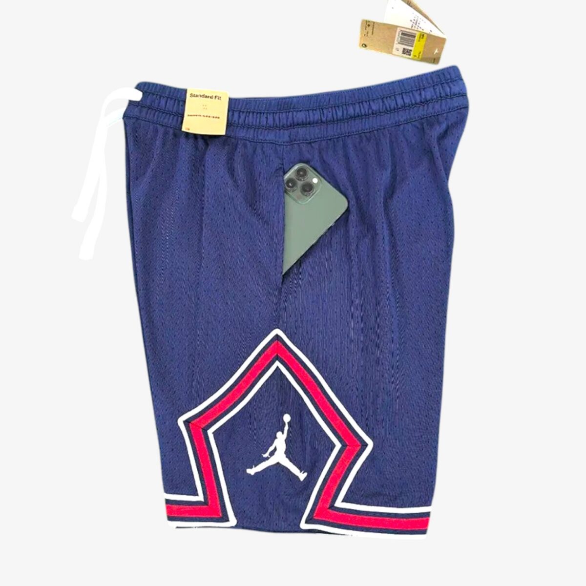 Paris Saint-Germain Flying Man Casual NBA Edition Royal Blue Shorts 2025/26 - Image 5