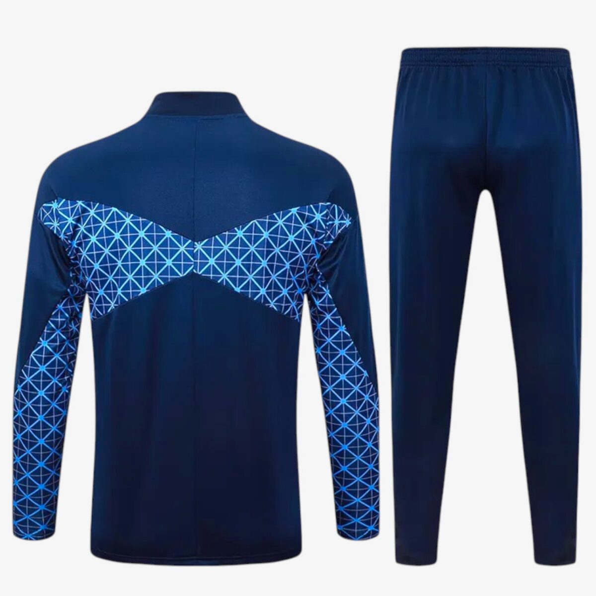 Paris Saint-Germain Grid inkjet Royal Blue Half Pull Tracksuit 2025/26 - Image 2