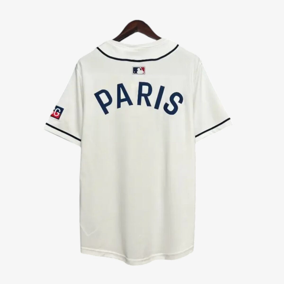 Paris Saint-Germain White Baseball Jersey 2025/26 - Image 2