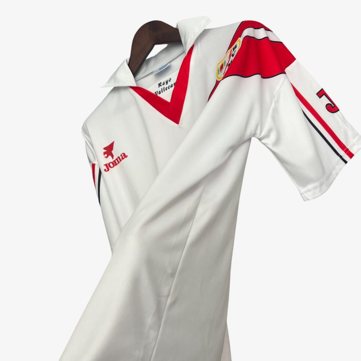 Rayo Vallecano Home Retro Jersey 1997/98 - Image 6