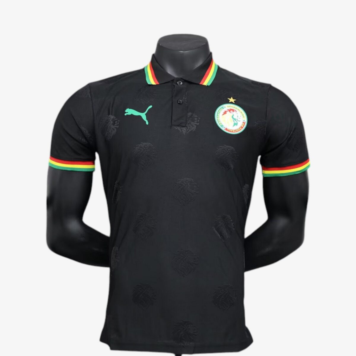 Senegal Black Polo Player Version 2024/25