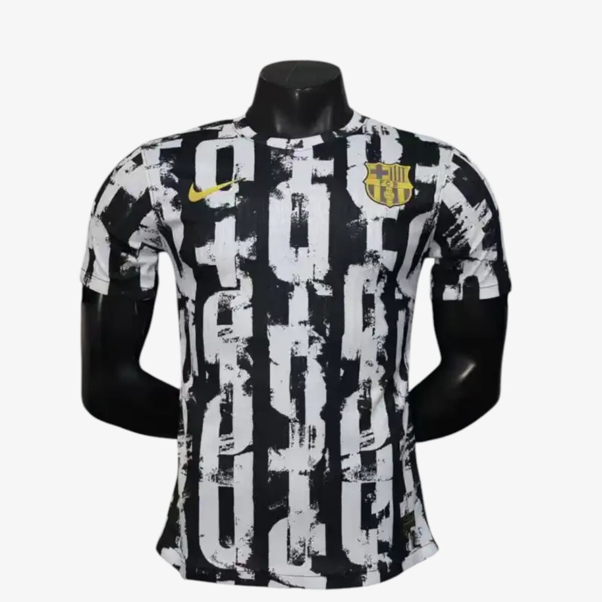 Barcelona Black and White Special Jersey Player Version 2025/26