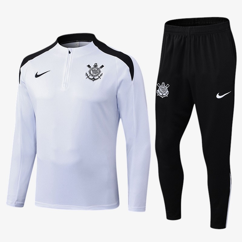 Corinthians White Training Jacket Sets 2025/26