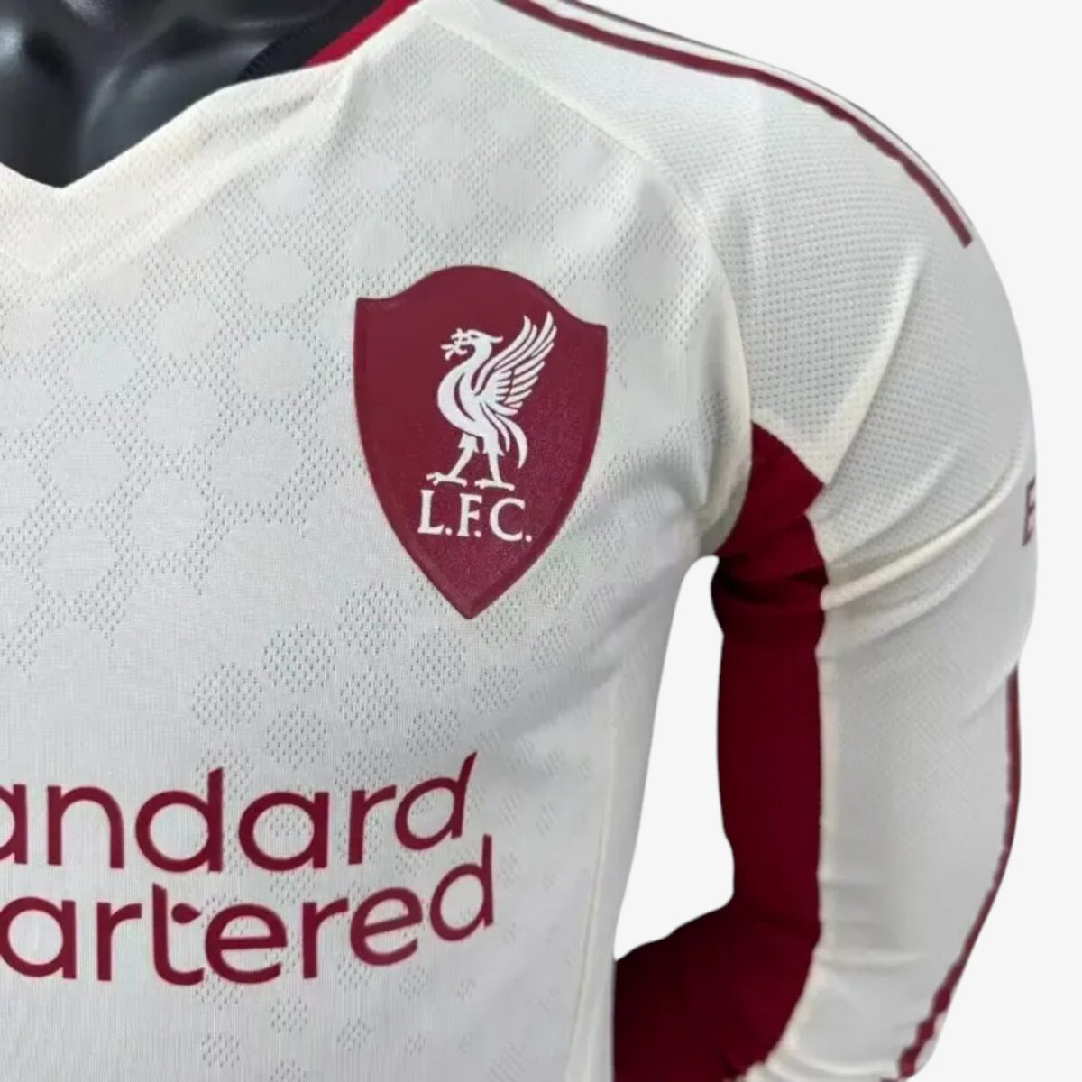 Liverpool White Away Long Sleeve Jersey Player Version 2025/26 - Image 3