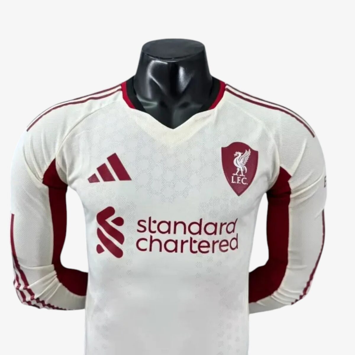 Liverpool White Away Long Sleeve Jersey Player Version 2025/26 - Image 4