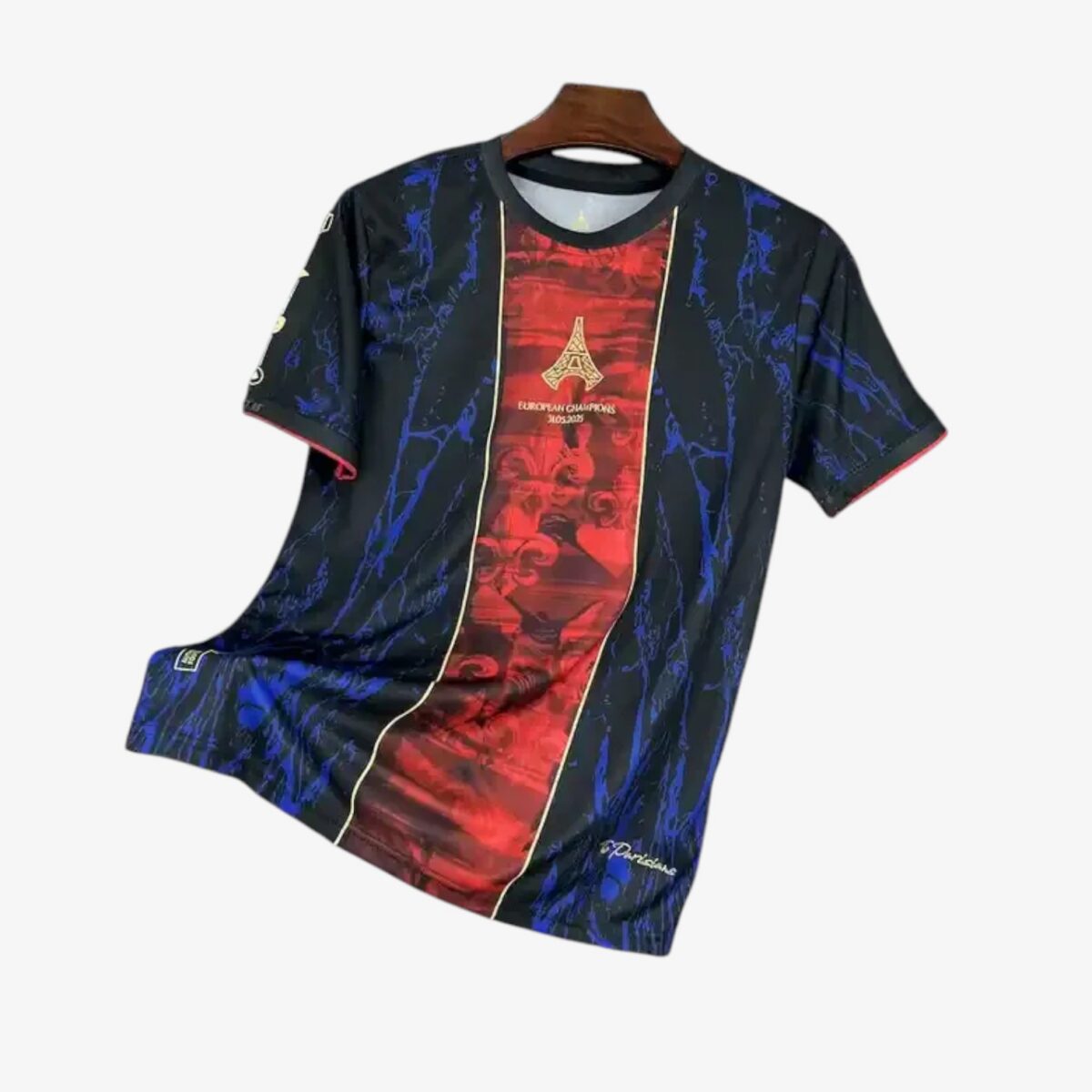 Paris Saint-Germain Campeons de Europa Red and Blue Jersey 2025/26