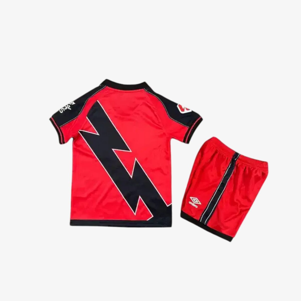 Rayo Vallecano Red Black Jersey 2025/26 — Kids - Image 2