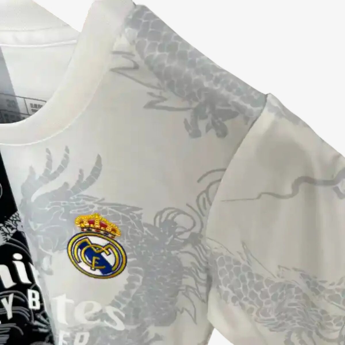 Real Madrid Special Edition Black and White Jersey 2025/26 — Kids - Image 5