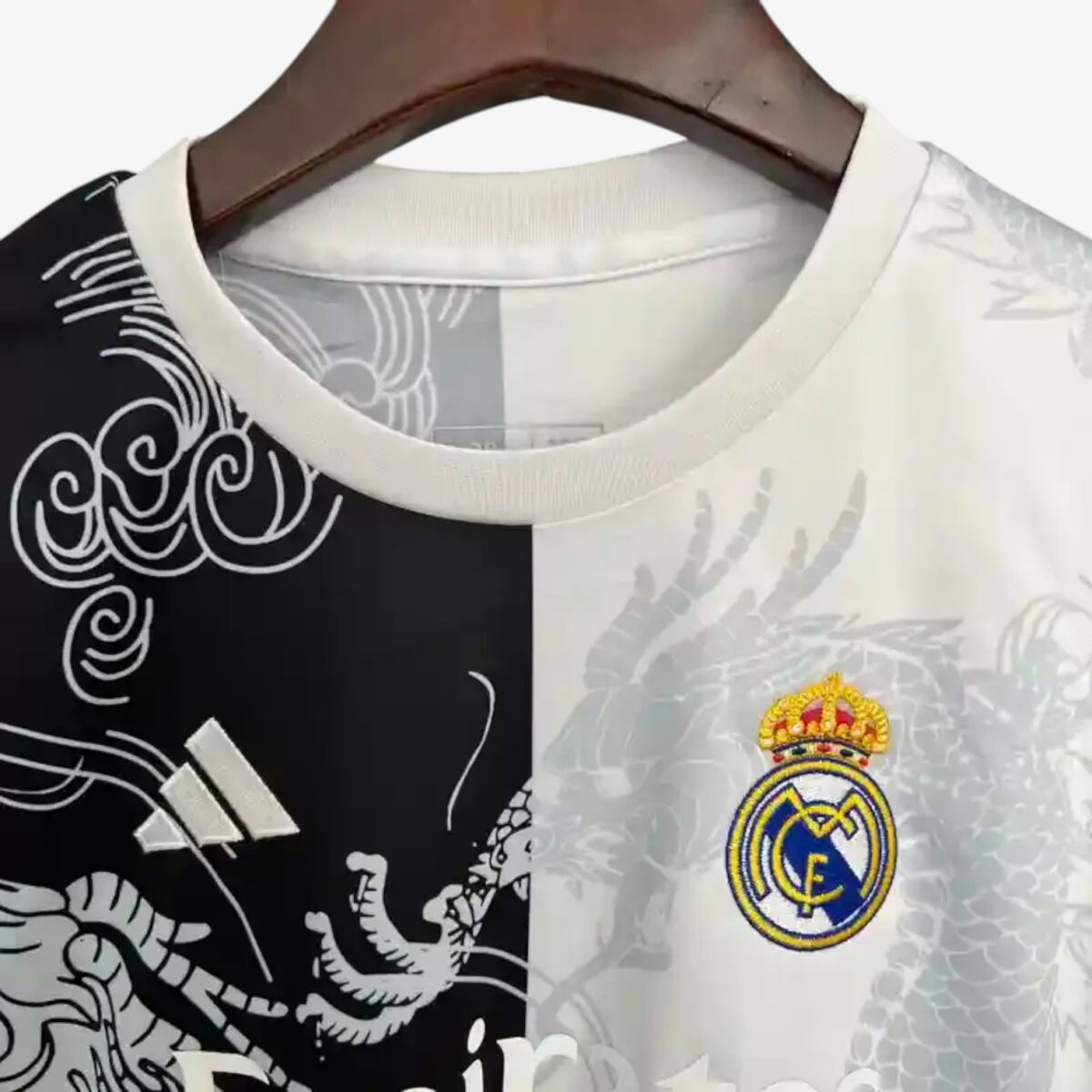 Real Madrid Special Edition Black and White Jersey 2025/26 — Kids - Image 4