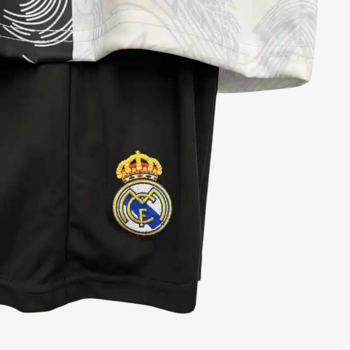 Real Madrid Special Edition Black and White Jersey 2025/26 — Kids - Image 3