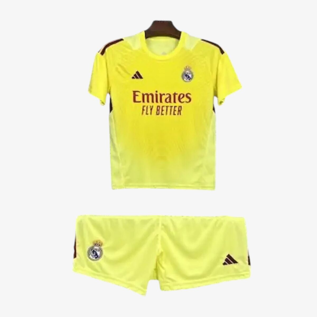 Real Madrid Yellow Goalkeeper Jersey 2025/26 — Kids