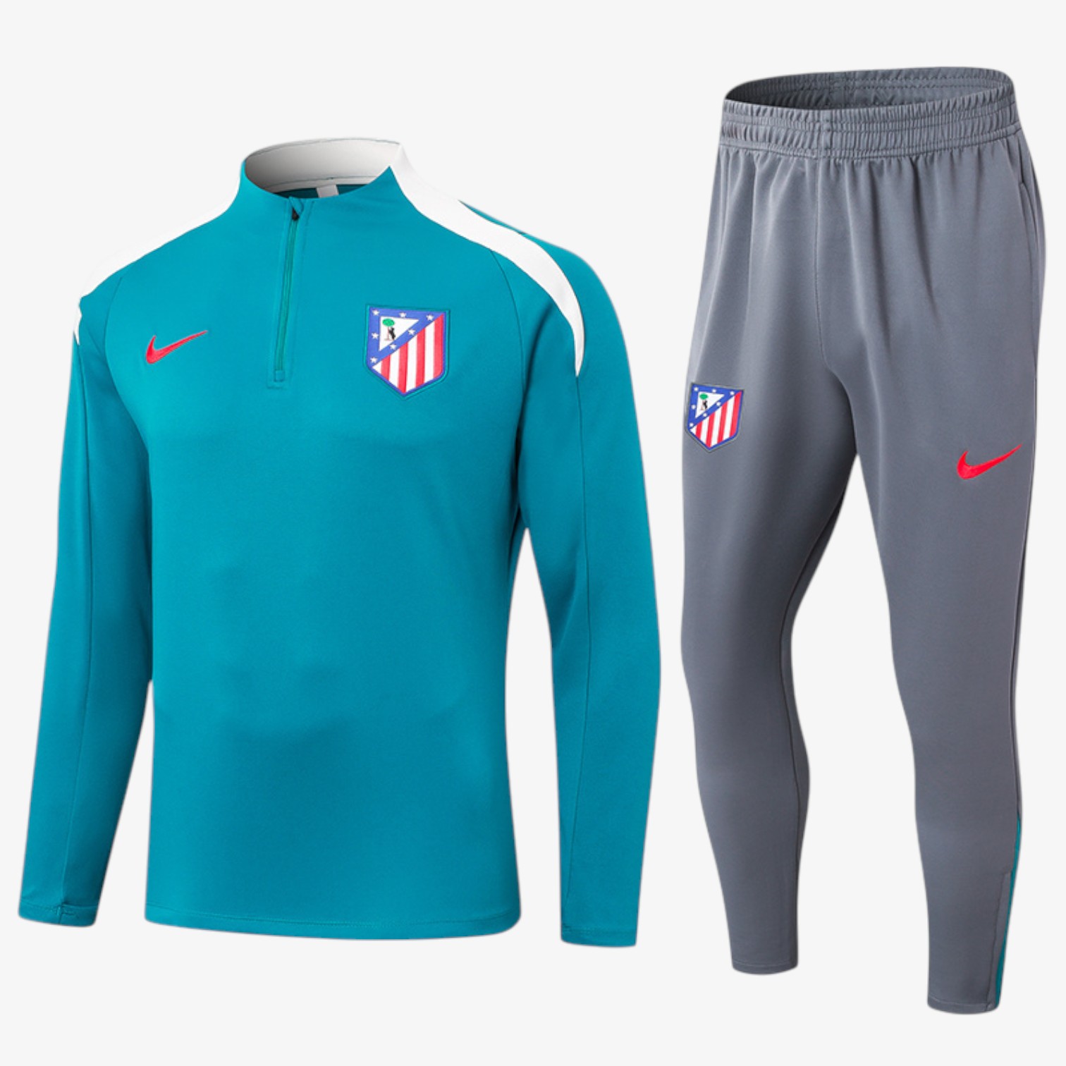 Atlético Madrid Blue White Training Jacket Sets 2024/25 (Copy)