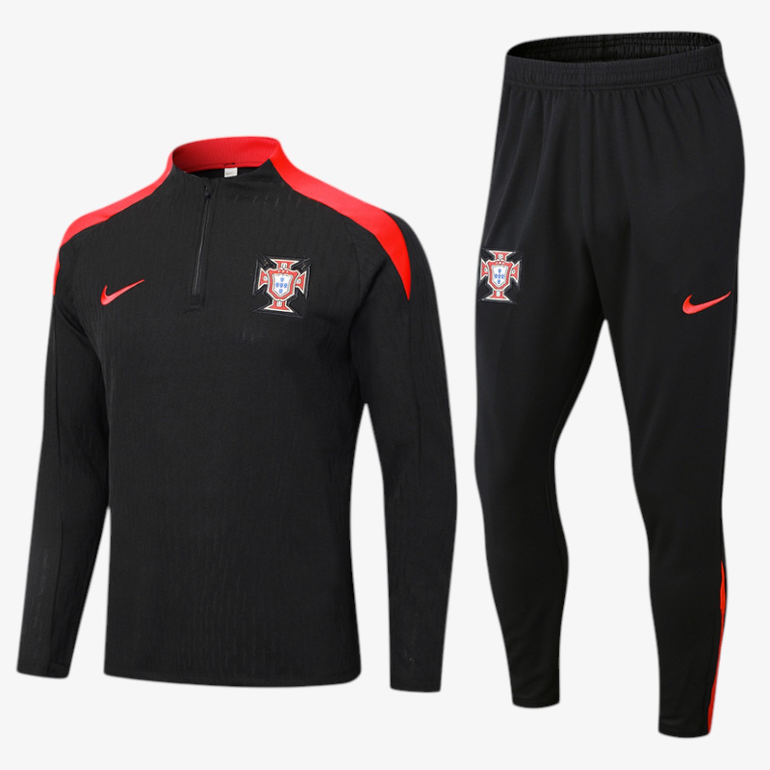 Portugal Black Orange Jacket Sets 2024/25