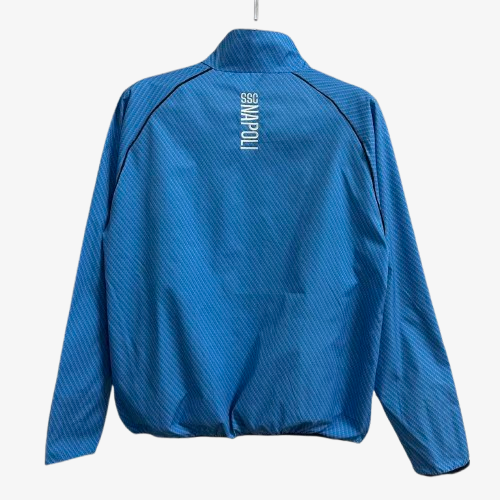 Napoli Pad Printed Blue Waterproof Windbreaker 2025/26 - Image 2
