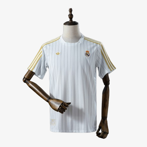 Real Madrid Terrace Icons T-Shirt White Gold