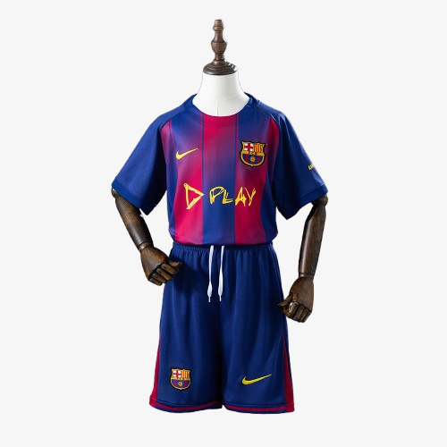 Barcelona Collaboration x DPLAY Jersey 2025/26 — Kids