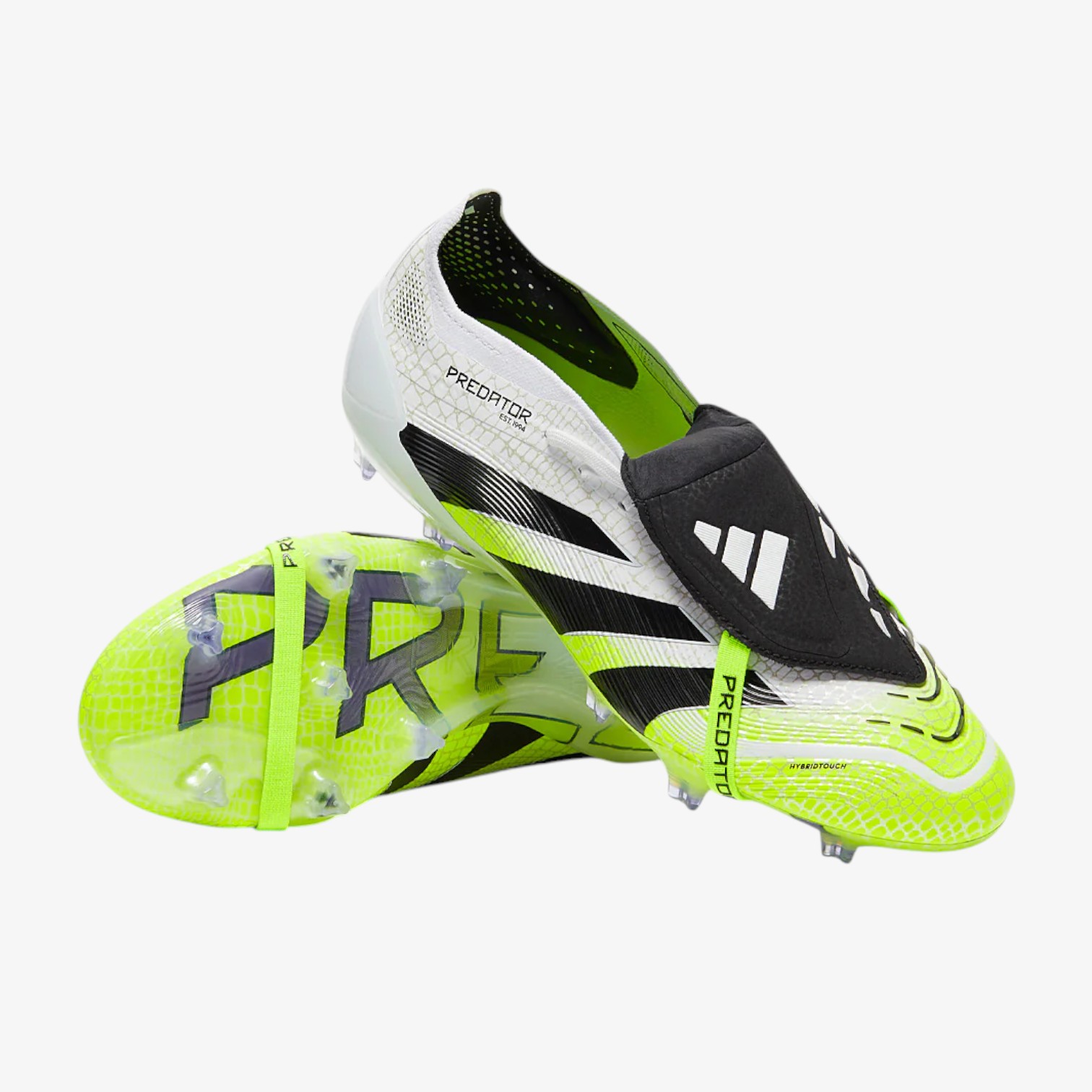 Soccer cleats Predator Elite Tongue FG – White, Black & Green - Image 2