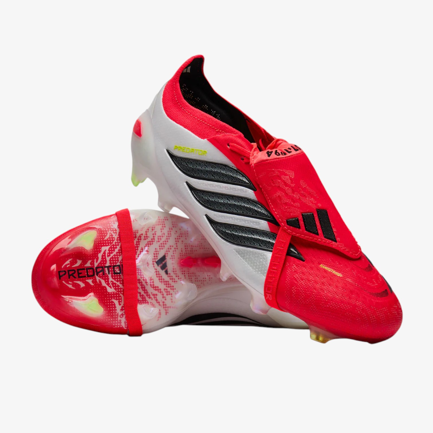 Soccer cleats Predator Elite Tongue FG – White & Red - Image 2