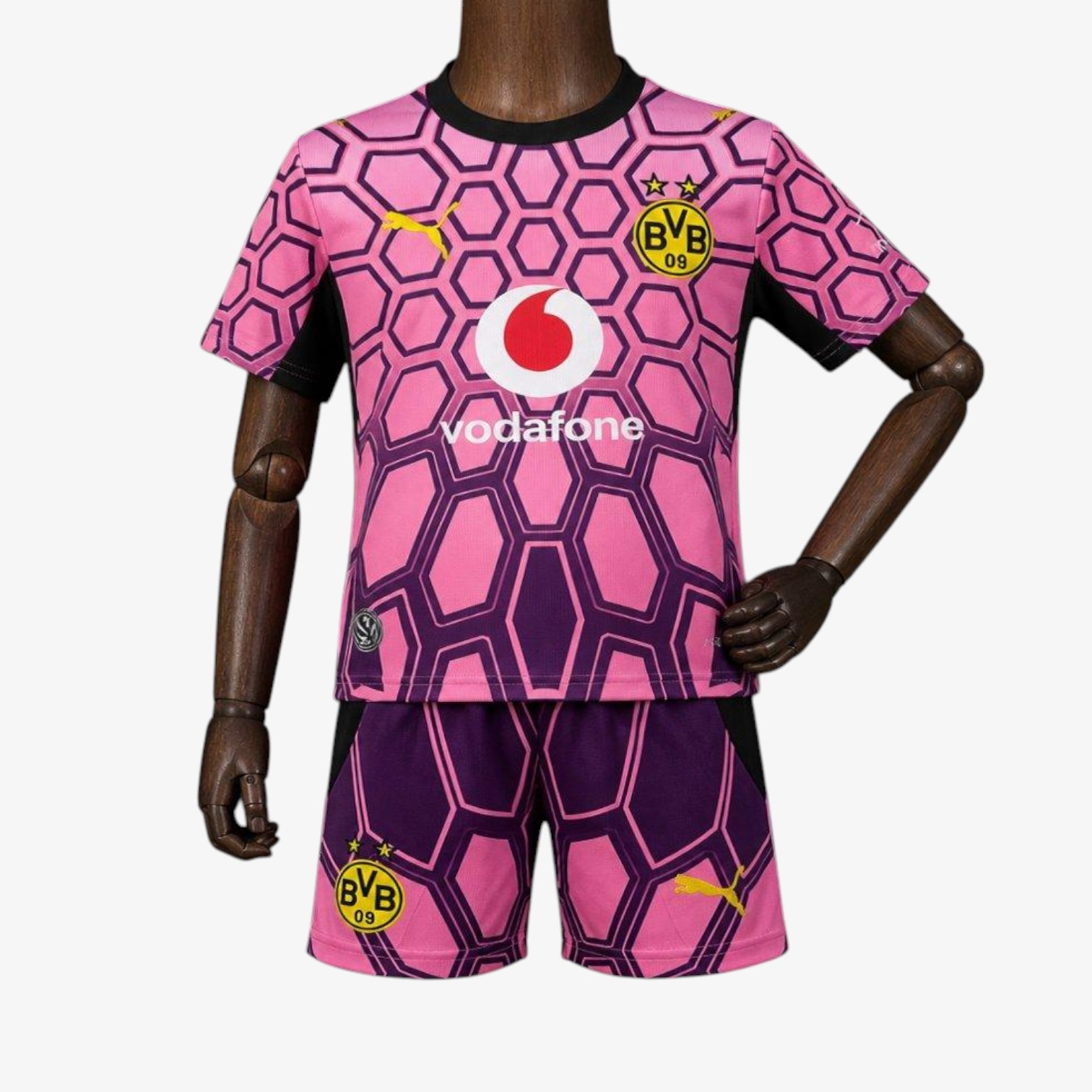 Kids Dortmund Goalkeeper Pink Jersey 2026/27