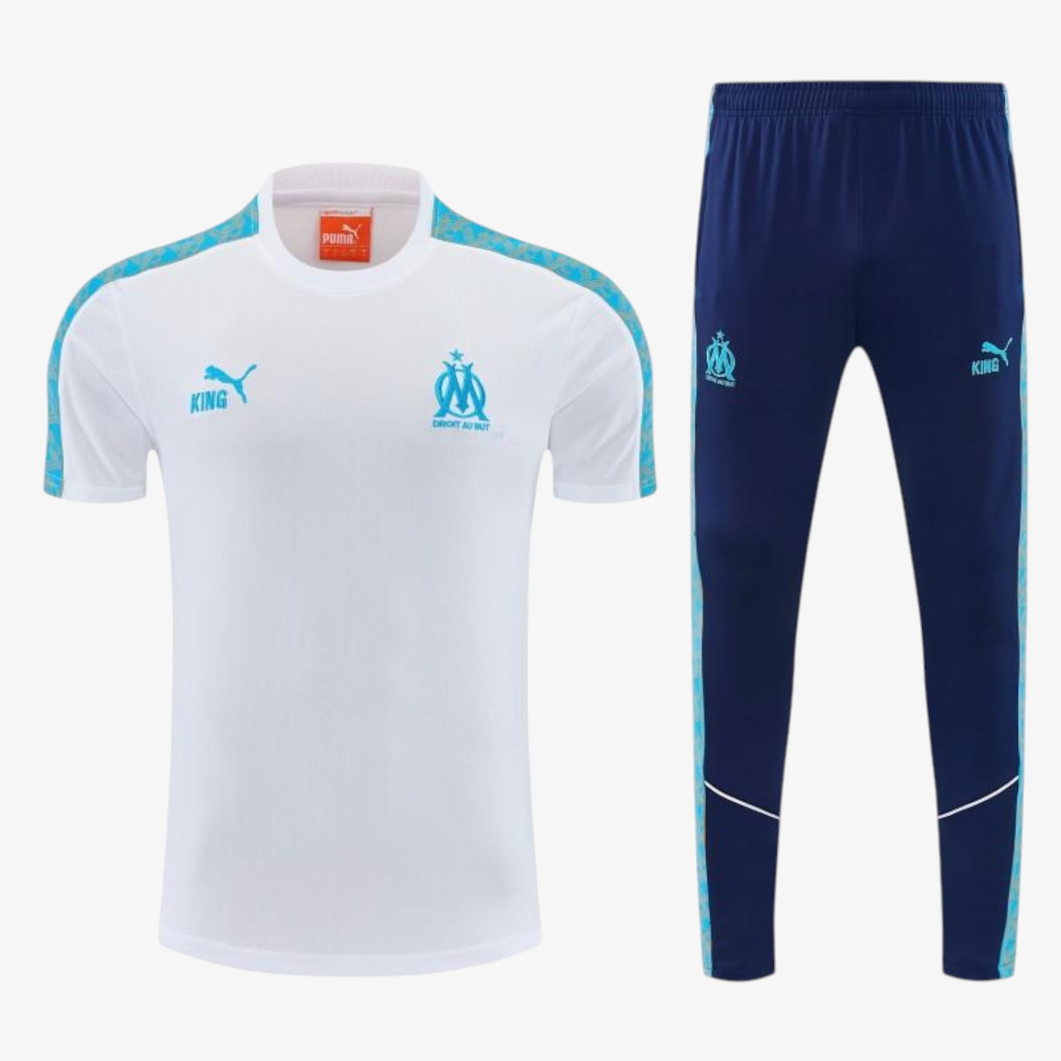 Marseille White&Navy Blue tracksuit 2025/26