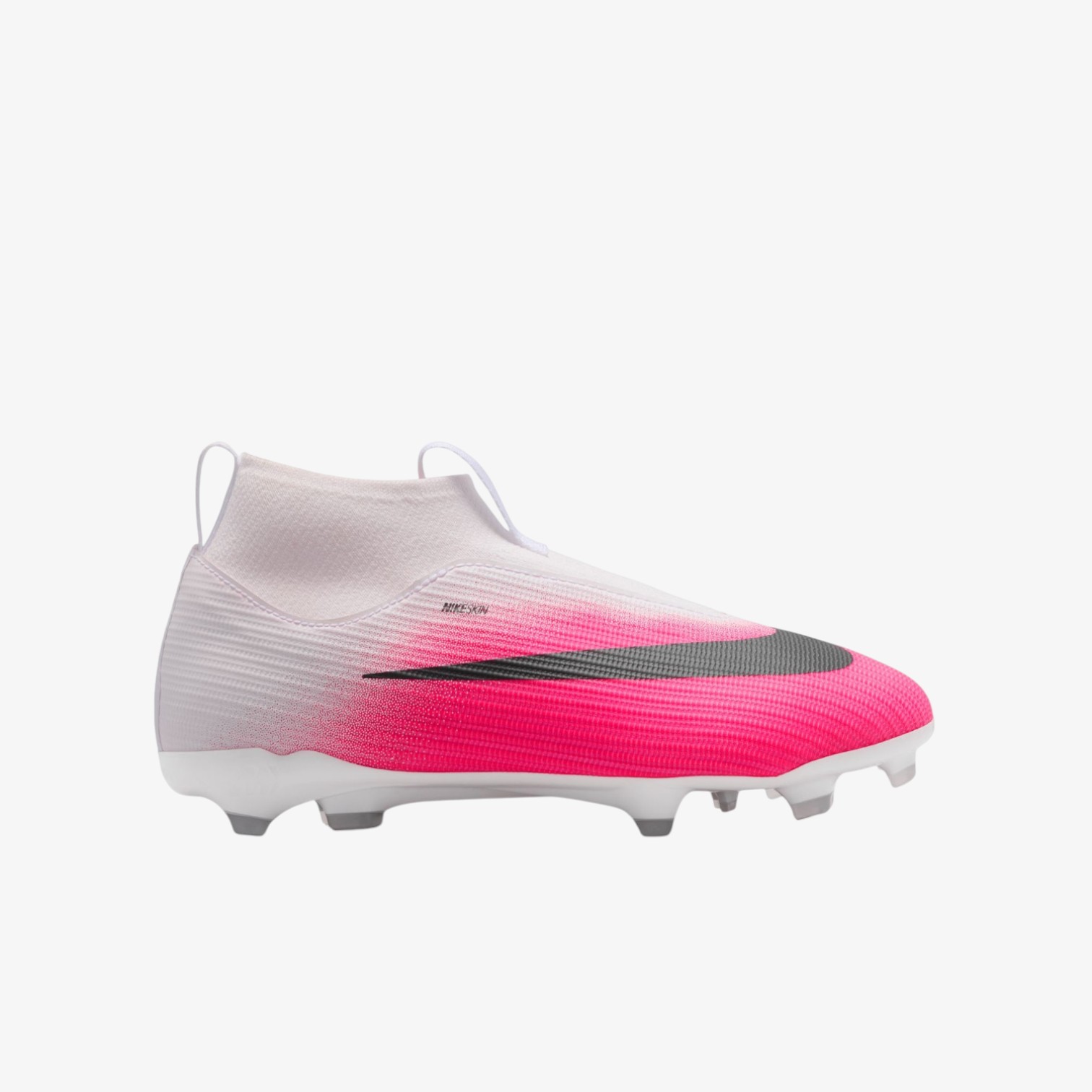 Soccer cleats Air Zoom Mercurial Superfly 11 junior Academy FG/MG Pink White with Ankle Guards