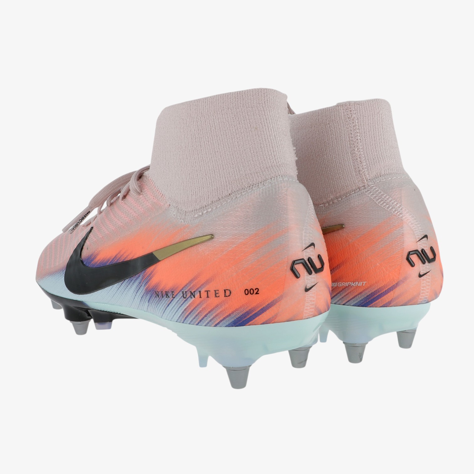 Soccer cleats Air Zoom Mercurial Superfly 10 Elite SG-Pro Pink Blue with Ankle Guards - Image 2