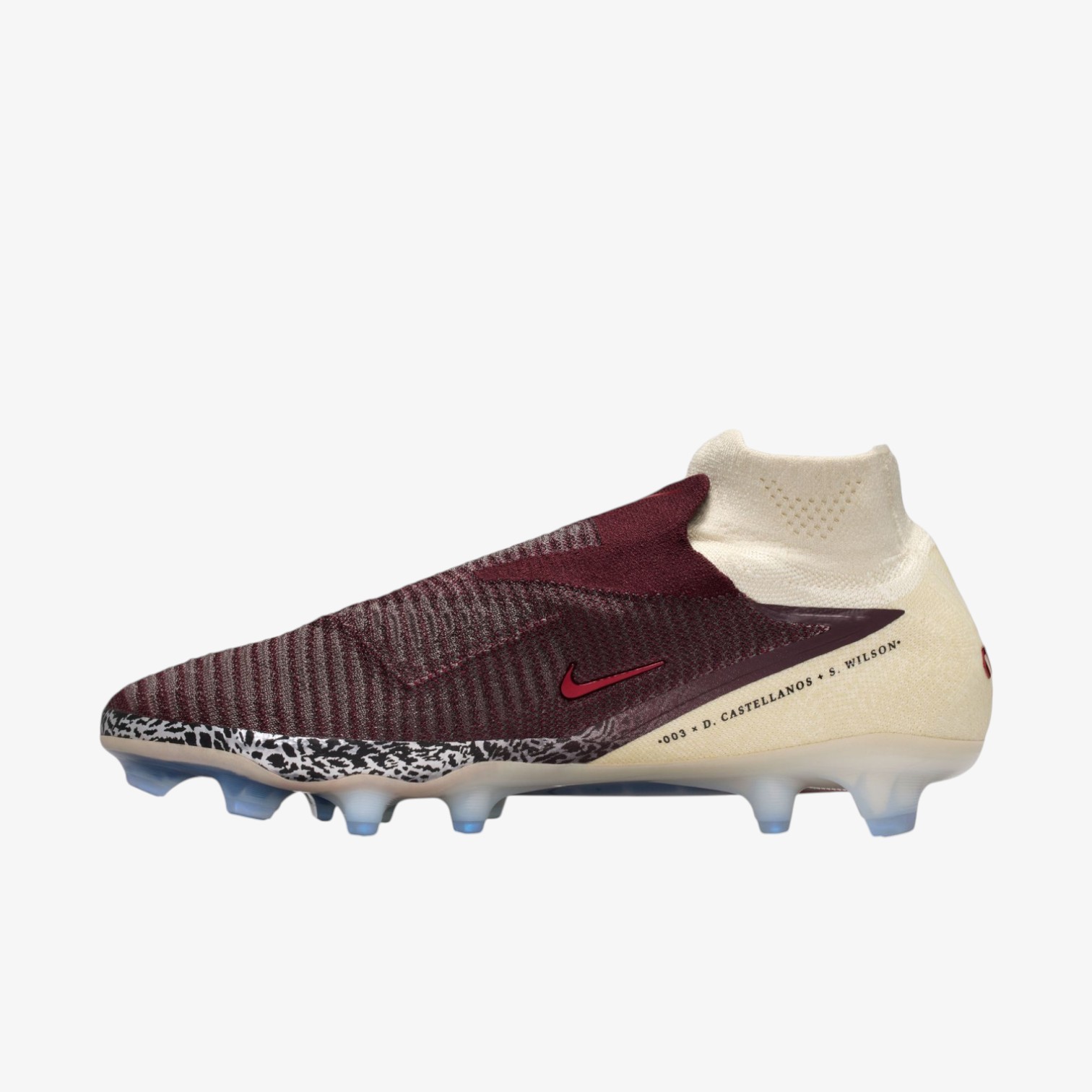 Soccer cleats Phantom 6 montante United 3 Elite FG Red White with Ankle Guards - Image 4