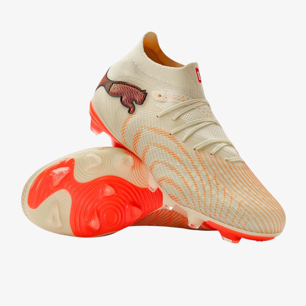Soccer cleats Future 9 Pro FG/AG With Ankle Guards – Cream - Image 2