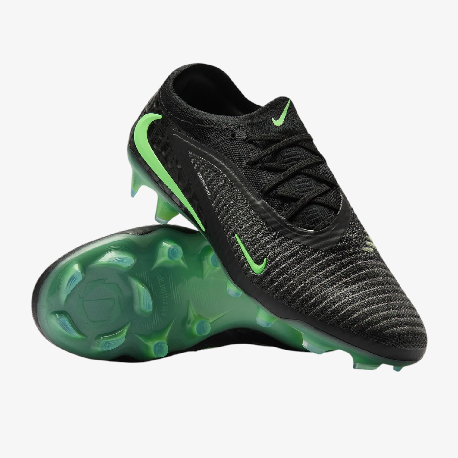 Soccer cleats Phantom 6 Elite Low FG Black & Green - Image 2