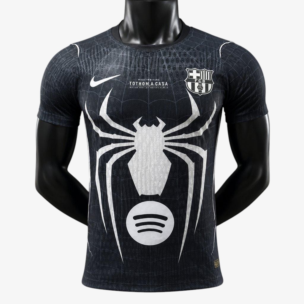 Barcelona x Spider-Man Black Jersey Player Version 2026/27