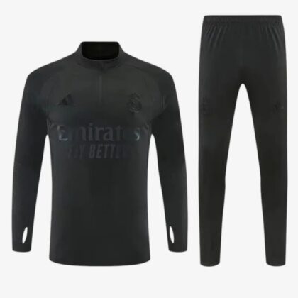 Real Madrid Black Tracksuit 2026/27