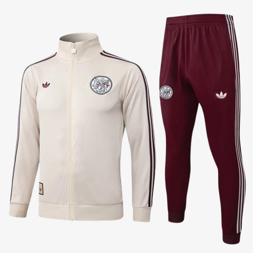 Ajax Amsterdam Beige Jacket Tracksuit 2025/26